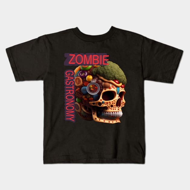 Zombie Gastronomy Kids T-Shirt by AII IN ONE STORE